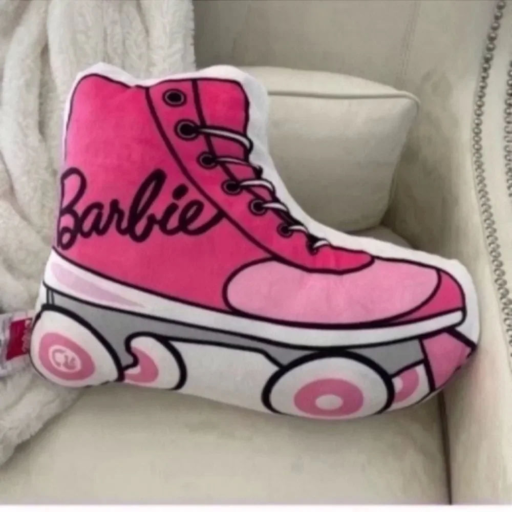 NEW Beautiful Pink Barbie Roller Bed Pillow